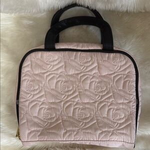 Betsey Johnson NWOT  Pink Quilted Makeup Bag